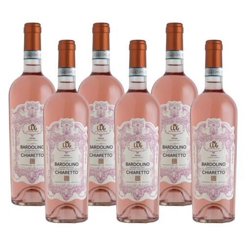 Case of 6 Cantina del Garda Bardolino Chiaretto 75cl Rose Wine